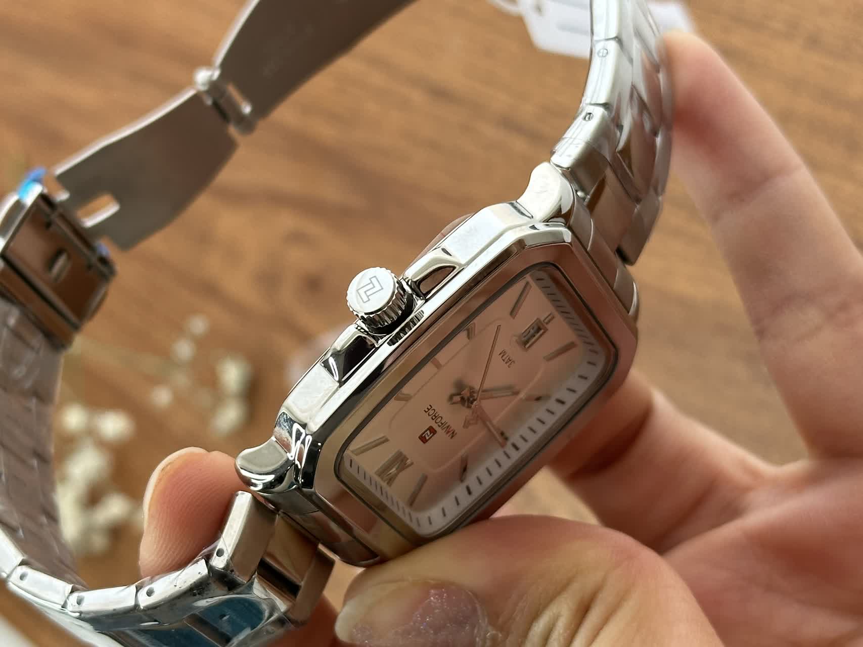 ساعت مچی اورجینال مردانه ناوی فورس|Naviforce|نوی فورس کد رفرنس NF۹۲۳۹ S/W/S سفید