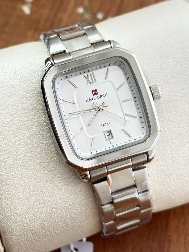 ساعت مچی اورجینال مردانه ناوی فورس|Naviforce|نوی فورس کد رفرنس NF۹۲۳۹ S/W/S سفید