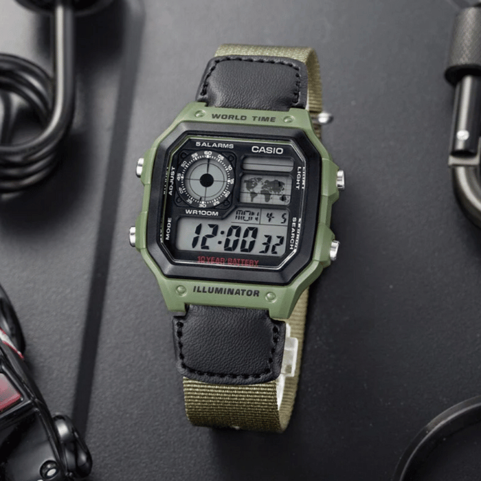 ساعت مچی اورجینال کاسیو CASIO AE-1200WHB-3B